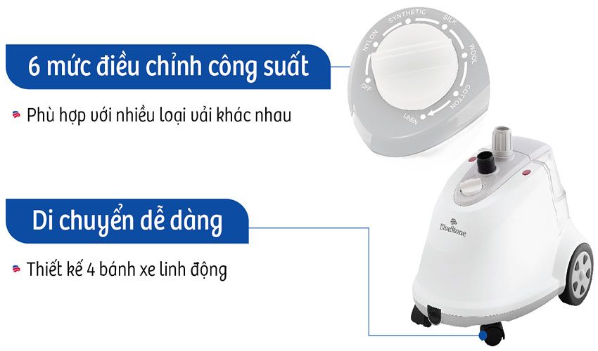 Bàn ủi hơi nước đứng Bluestone GSB-3915 - Hàng chính hãng