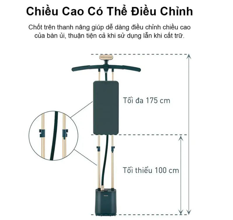 Dễ dàng điều chỉnh chiều cao cho phù hợp