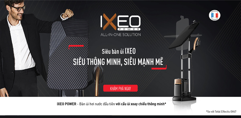 Bàn ủi hơi nước Tefal ixeo power QT2020E0 - Hàng chính hãng