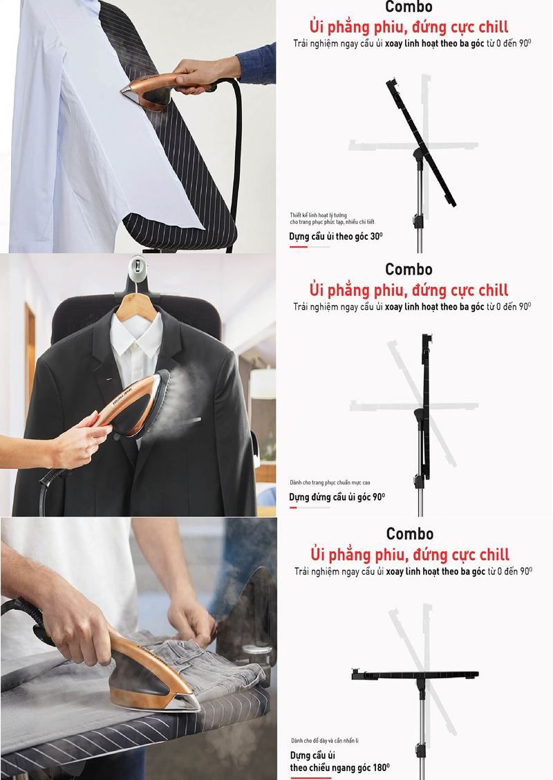Bàn ủi hơi nước Tefal ixeo power QT2020E0 - Hàng chính hãng