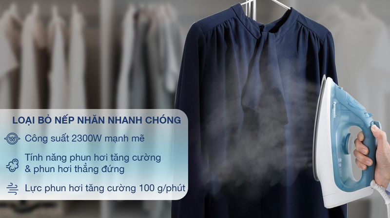 Bàn ủi hơi nước Panasonic NI-S430GRA  - Hàng chính hãng