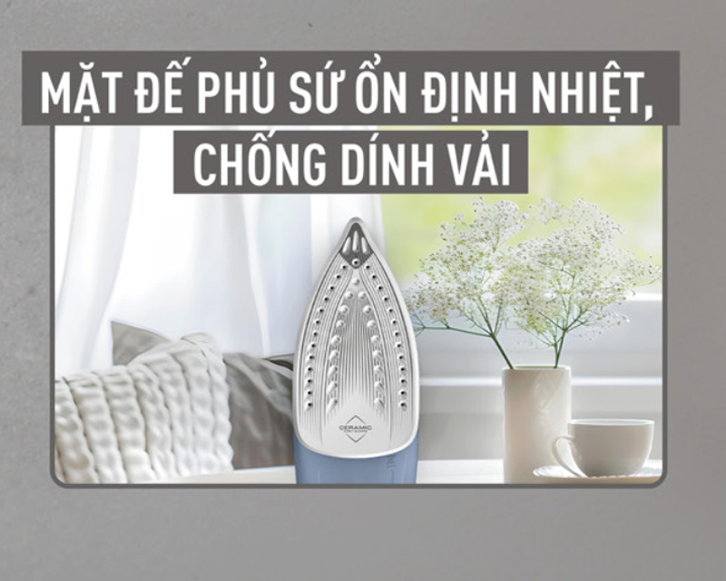Bàn ủi hơi nước Tefal Power FV2C60E0 - Hàng chính hãng