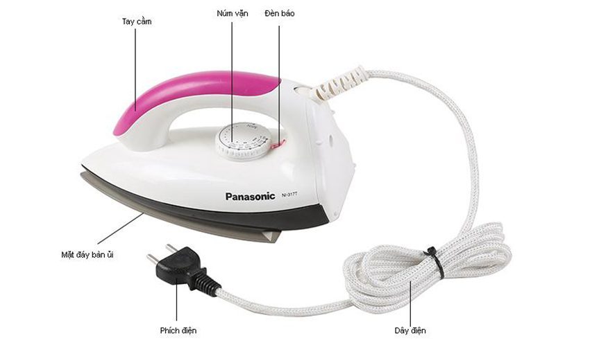 Chi tiết của bàn ủi khô Panasonic PABU-NI-317TVRA