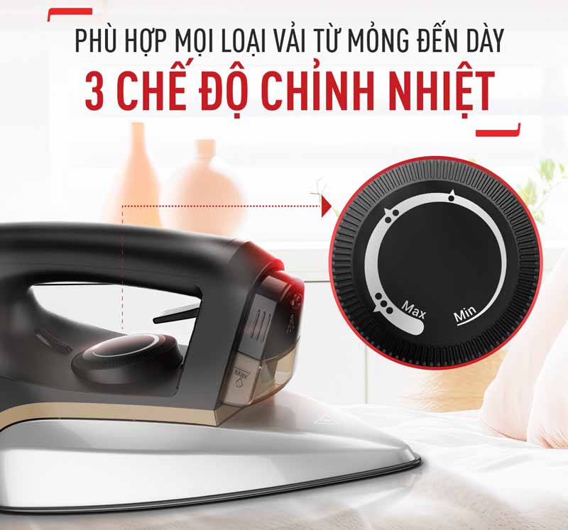 Bàn ủi khô kết hợp bình xịt Tefal FS3120L0 - Hàng chính hãng