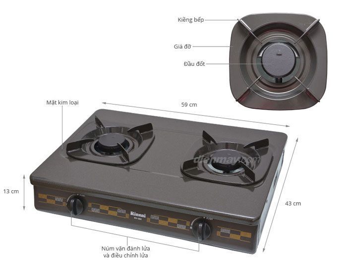 Bếp gas dương Rinnai RV-260G - Hàng chính hãng