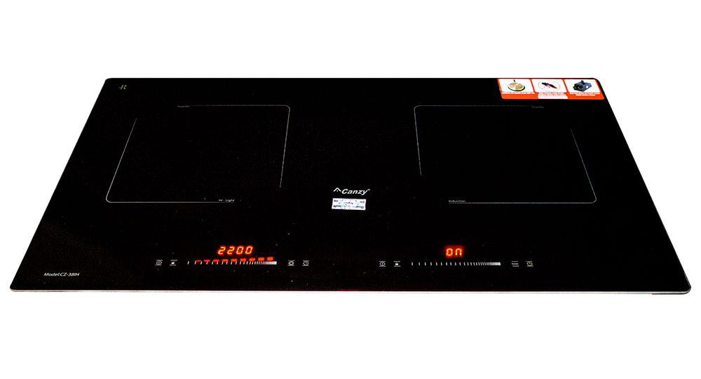 Bếp đôi hồng ngoại điện từ inverter Canzy CZ 38IH - Hàng chính hãng