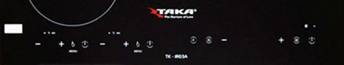 Bếp 02 điện từ - 01 hồng ngoại Taka TK-IR3A - Hàng chính hãng