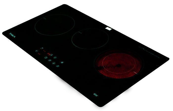Bếp 02 điện từ - 01 hồng ngoại Taka TK-IR3B - Hàng chính hãng