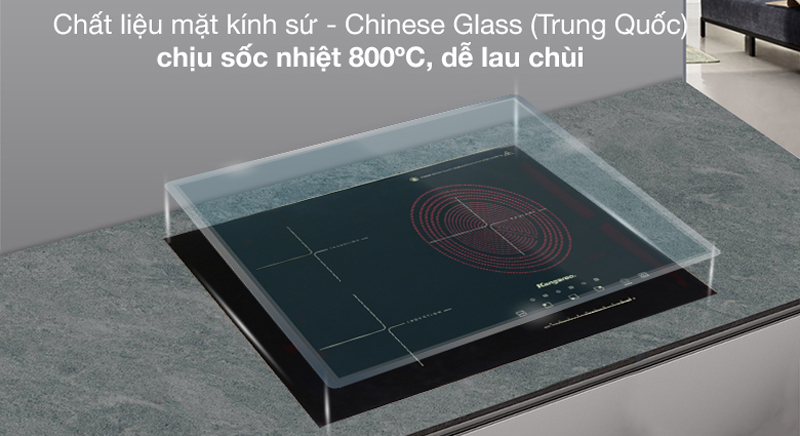 Bếp ba điện từ hồng ngoại Kangaroo KG446I - Hàng chính hãng