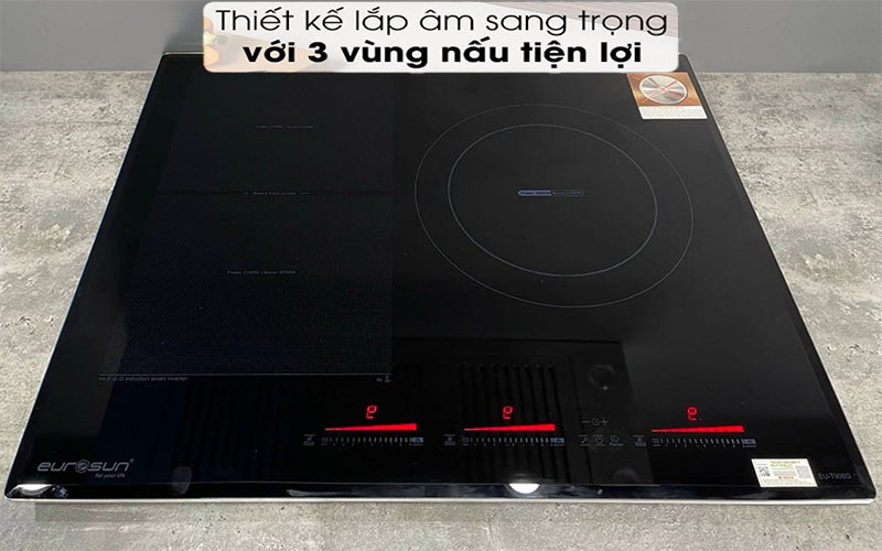 Bếp 3 từ Inverter Eurosun EU-T906G - Hàng chính hãng