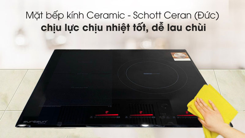 Bếp 3 từ Inverter Eurosun EU-T906G - Hàng chính hãng