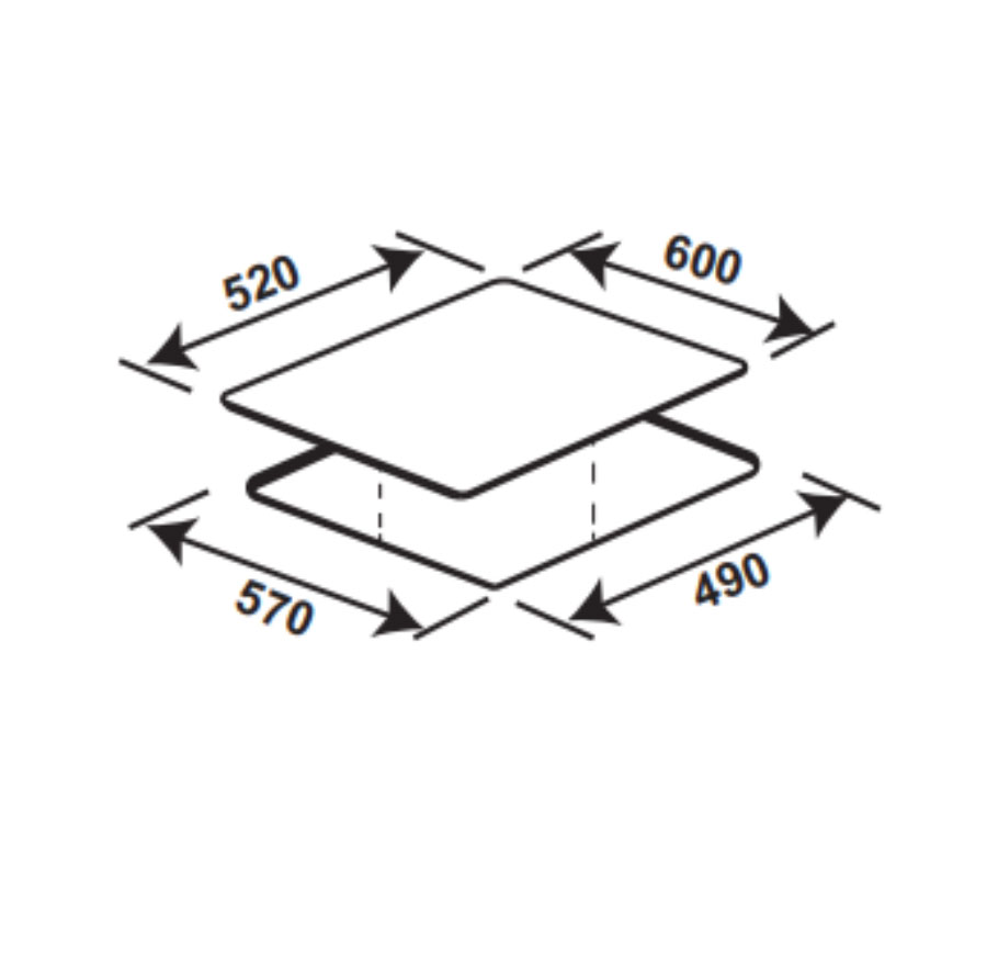 Bếp 3 vùng nấu Kaff  KF-SQ5463I Fabio (Made in Germany) - Hàng chính hãng
