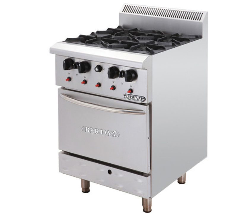 Bếp âu 4 họng có lò nướng Berjaya DRO4-17 - Hàng chính hãng