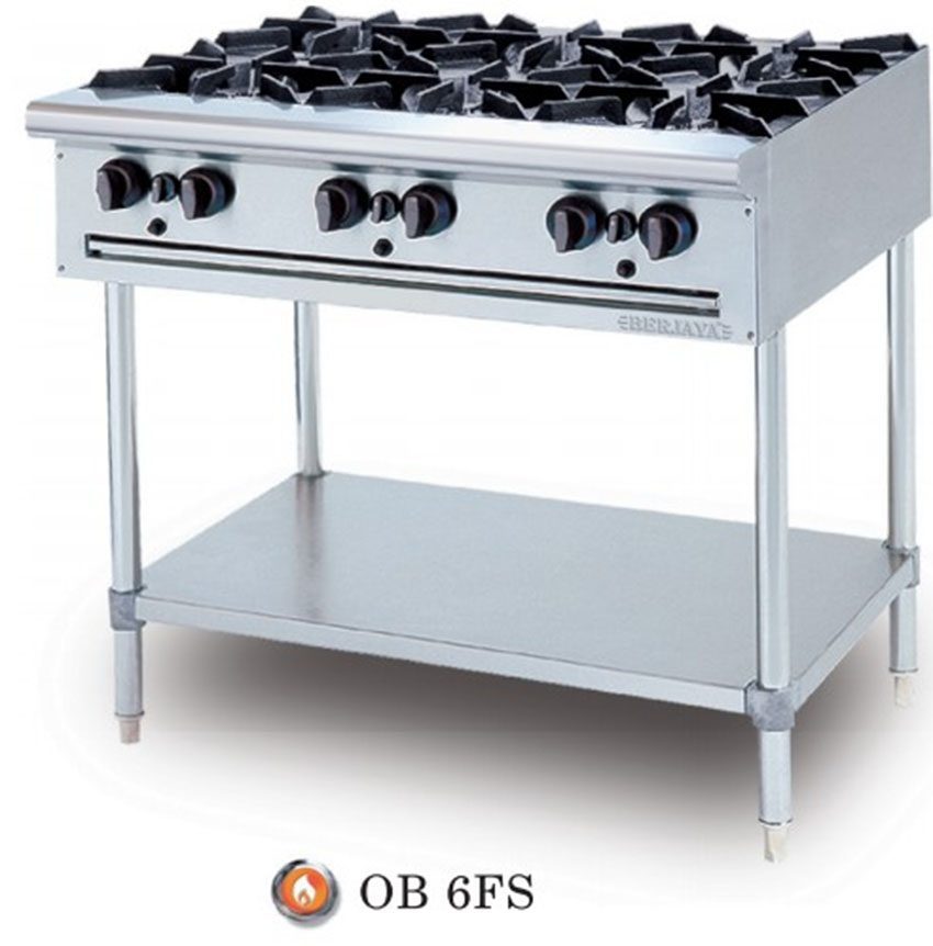 Bếp âu 6 họng Berjaya OB6FS - Hàng chính hãng