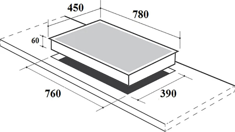 Bếp ba điện từ Canzy CZ-ML86GA - Hàng chính hãng