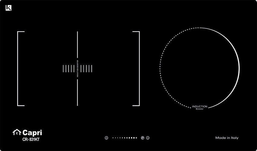 Bếp điện từ 3 bếp Capri CR-831KT - Hàng chính hãng