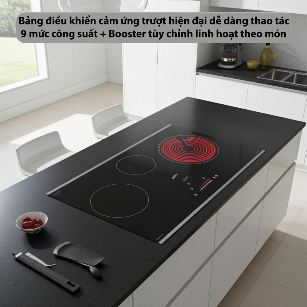 Bếp đôi điện từ hồng ngoại Kaff KF-IC5801SB Plus - Hàng chính hãng