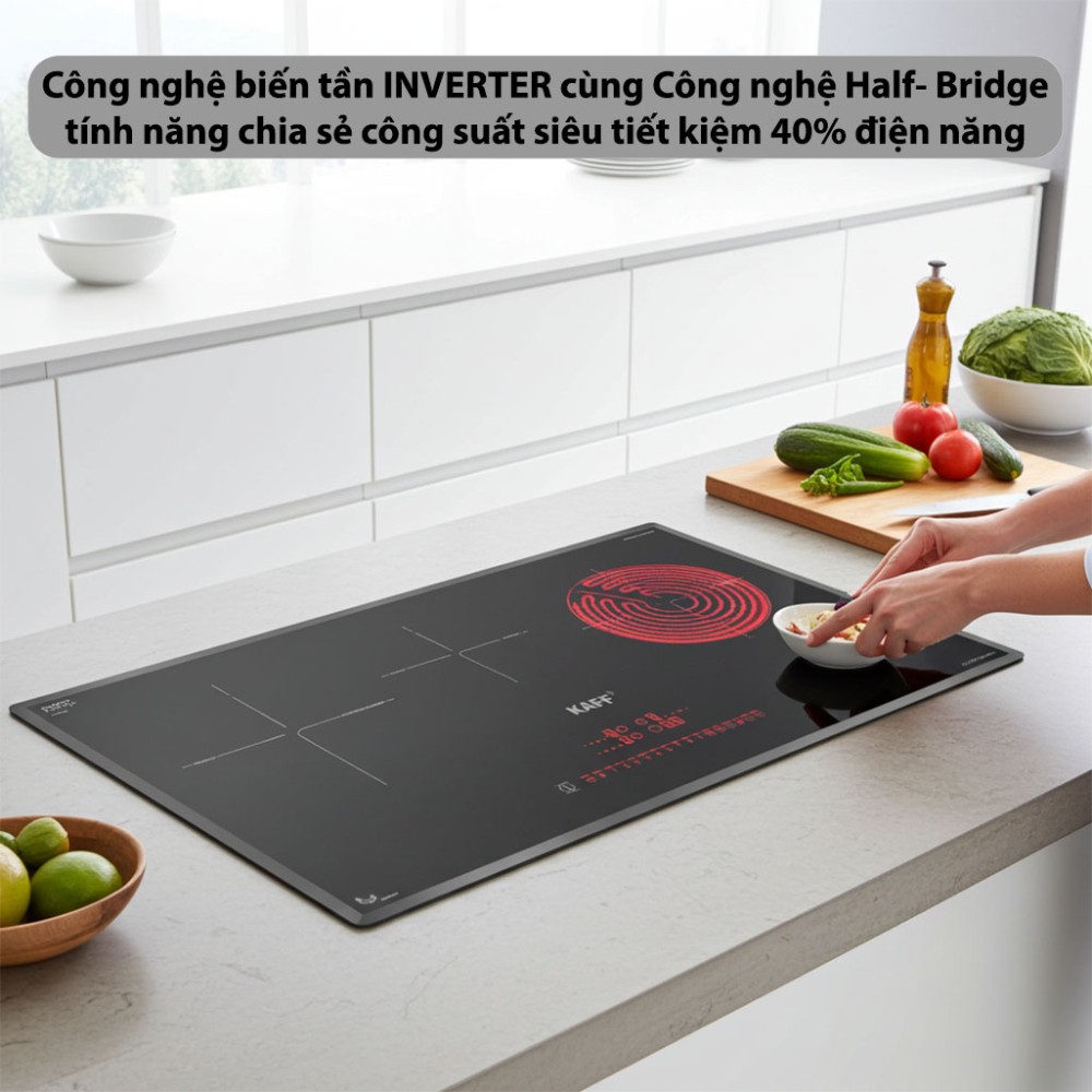 Bếp ba điện từ hồng ngoại Kaff KF-IC79H New Plus - Hàng chính hãng