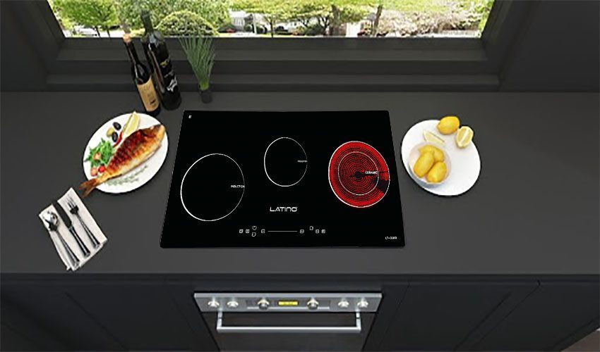 Bếp ba điện từ hồng ngoại Latino LT-03IR - Hàng chính hãng