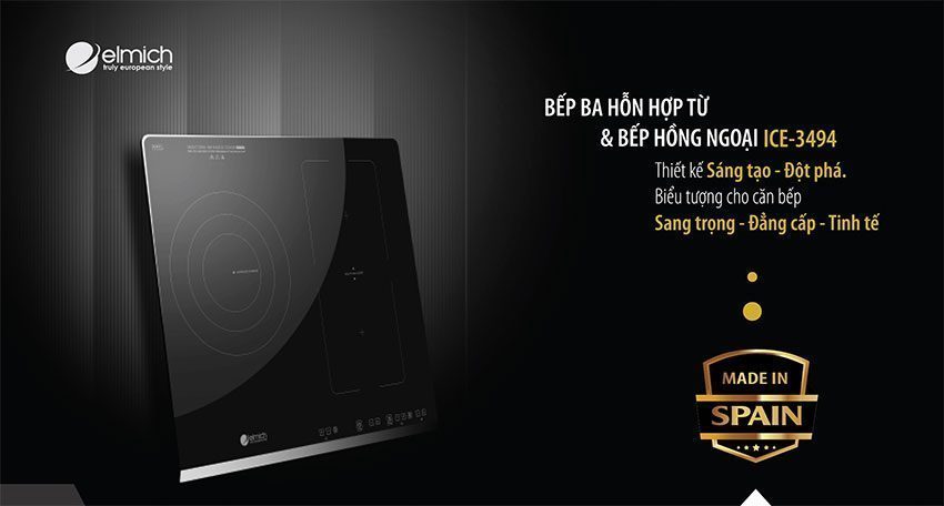 Bếp ba hỗn hợp Elmich ICE-3494 - Hàng chính hãng