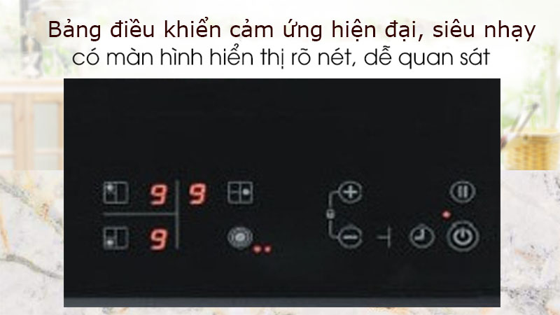 Bảng điều khiển của Bếp ba hồng ngoại âm Rinnai RB-E31HV