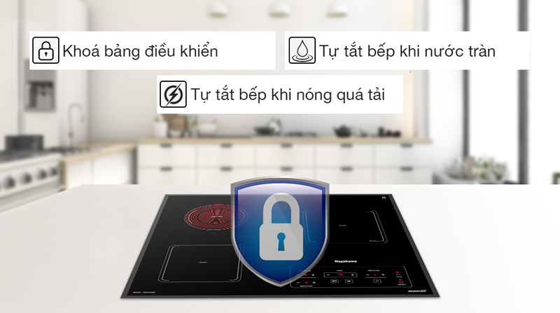 Bếp ba điện từ hồng ngoại Nagakawa NAG1253M - Hàng chính hãng