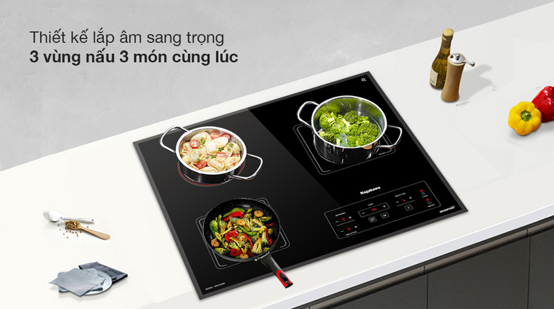 Bếp ba điện từ hồng ngoại Nagakawa NAG1253M - Hàng chính hãng