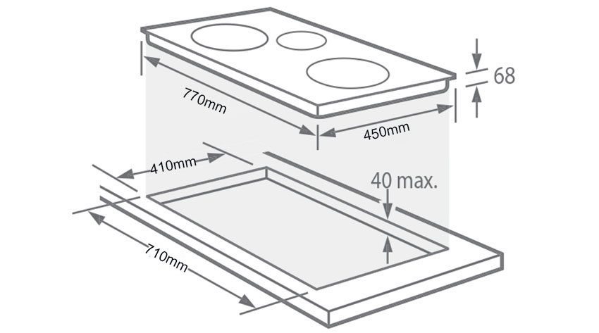 Bếp ba từ Hafele HC-I773D 536.61.585 - Hàng chính hãng
