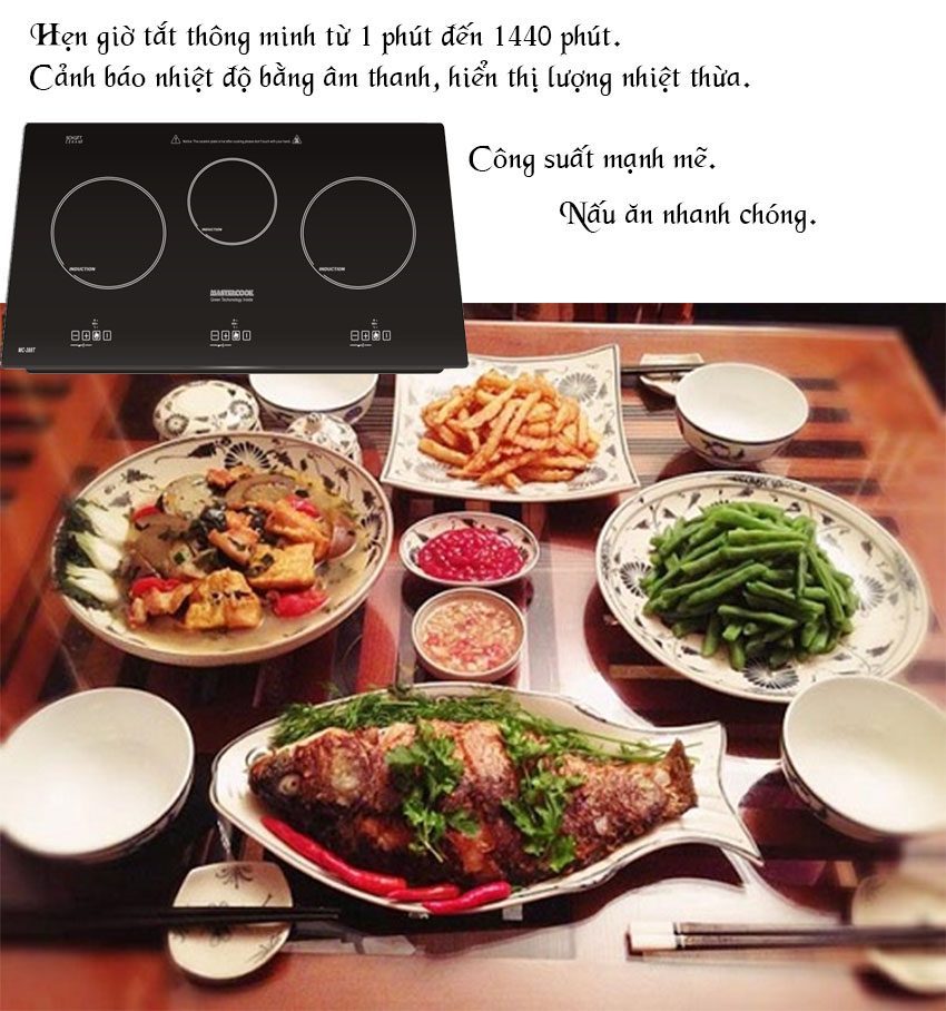 Chức năng của Bếp ba từ Mastercook MC-388T