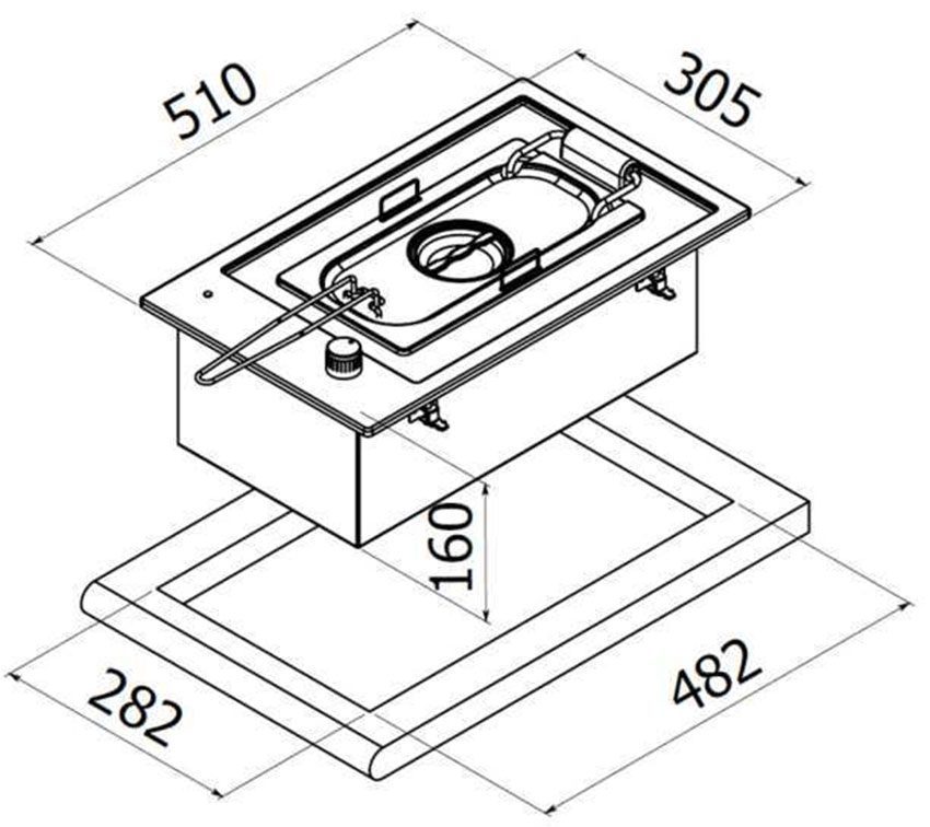 Bếp chiên âm Teka EFX 30.1 FRYER - Hàng chính hãng
