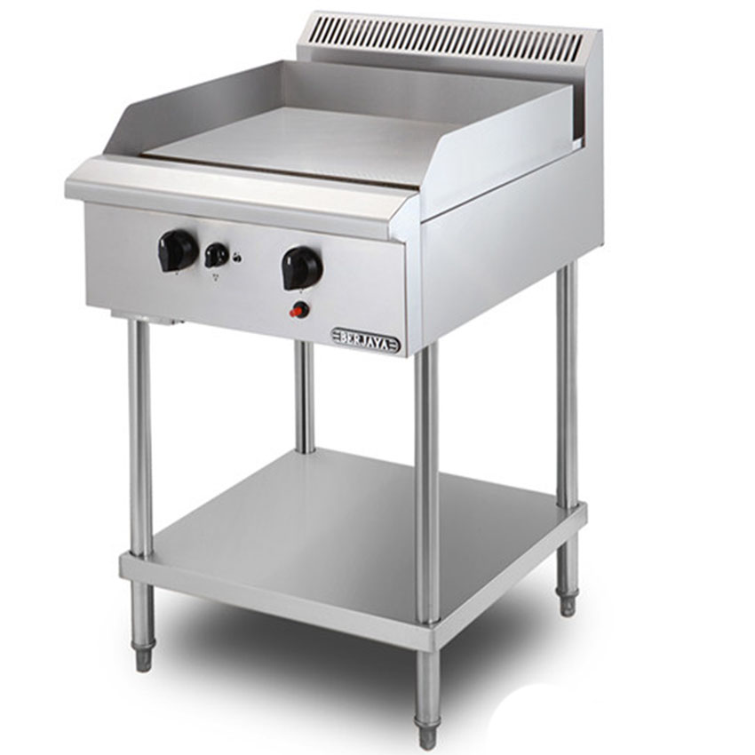 Bếp chiên bề mặt dùng gas có chân đứng Berjaya GG2BFS-17 - Hàng chính hãng