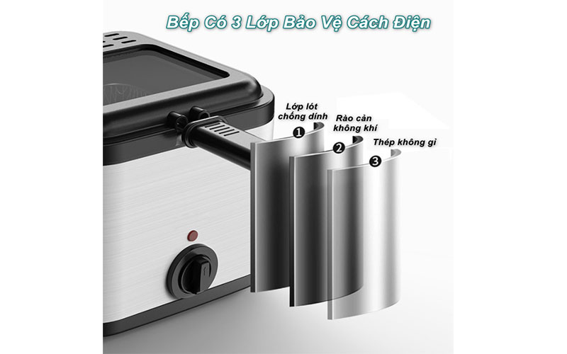 Thiết kế của Bếp chiên nhúng dầu KAISA VILLA JD-8041