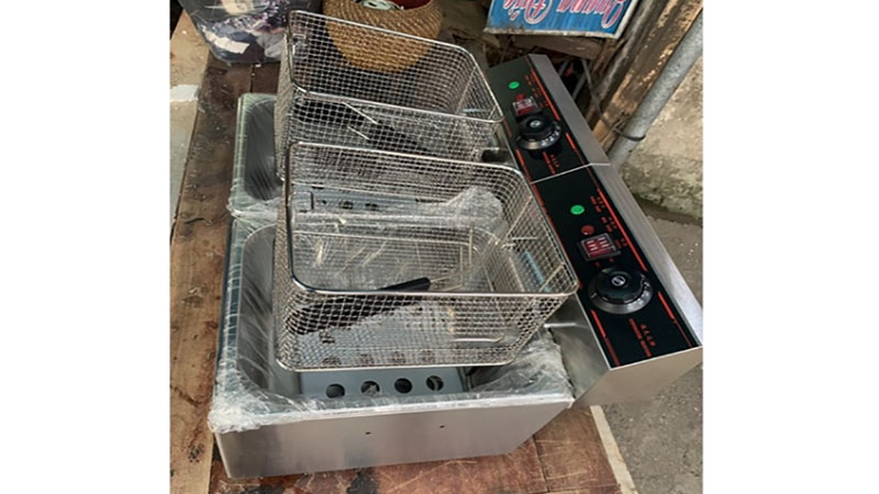 Bếp chiên nhúng điện đôi Eton ET-ZL2-8L - Hàng chính hãng