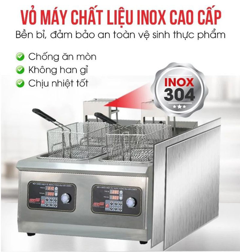 Bếp chiên nhúng điện đôi Newsun JDZL-2ST - Hàng chính hãng