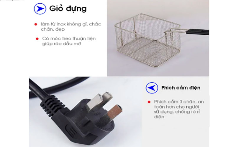 Bếp chiên nhúng điện đôi Sunny SN-02 - Hàng chính hãng