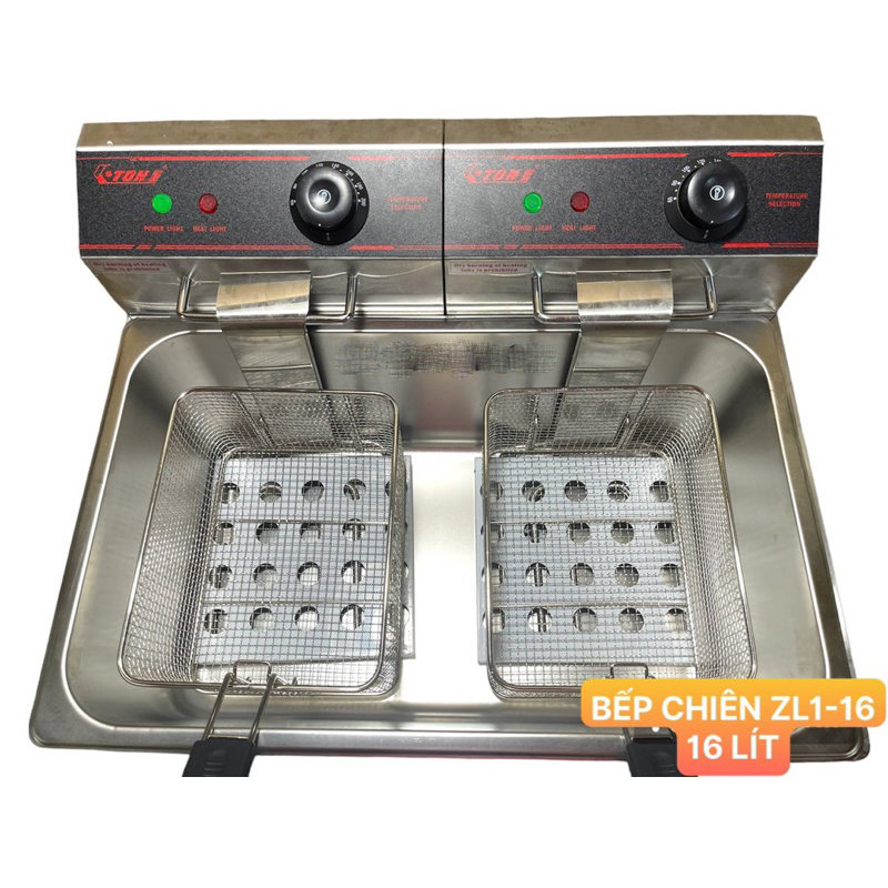 Bếp chiên nhúng điện đôi Eton ET-ZL1-16 - Hàng chính hãng