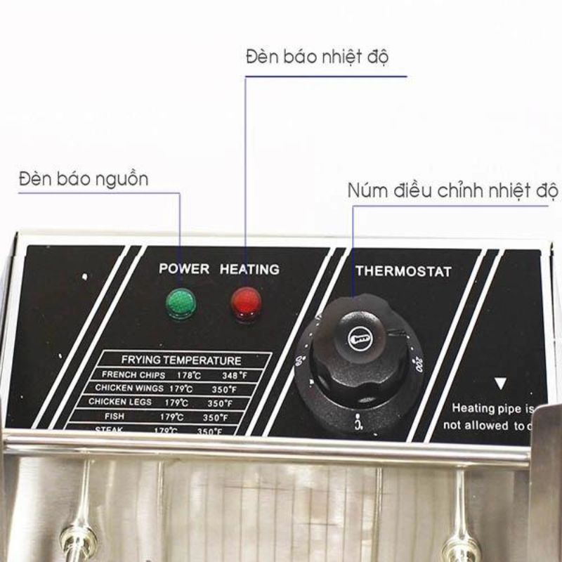 Bếp chiên nhúng điện đôi Yili MH-82 - Hàng chính hãng