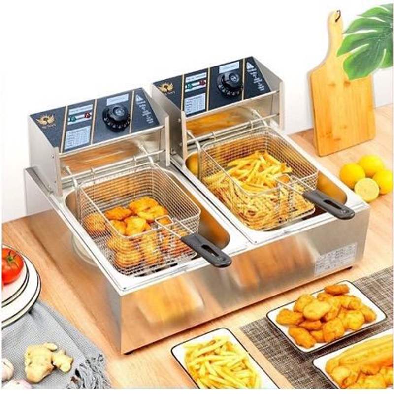 Bếp chiên nhúng điện đôi Yili MH-82 - Hàng chính hãng