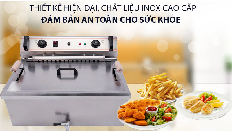 Bếp chiên nhúng điện đơn 1 ngăn 25L - Hàng chính hãng