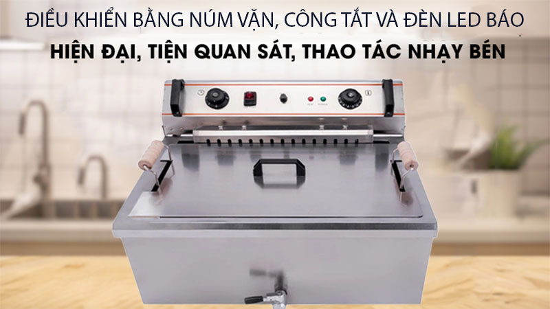 Bếp chiên nhúng điện đơn 1 ngăn 25L - Hàng chính hãng