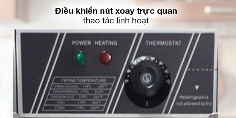 Bếp chiên nhúng điện đơn 1 ngăn 6 Lít - Hàng chính hãng