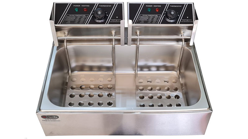 Bếp chiên nhúng điện đơn 12 Lít 2 Bếp - Hàng chính hãng