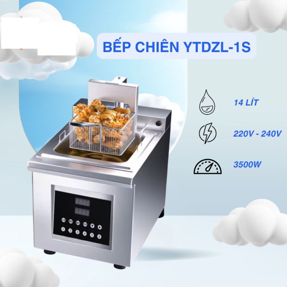 Bếp chiên nhúng điện đơn CVSA YTDZL-1S - Hàng chính hãng