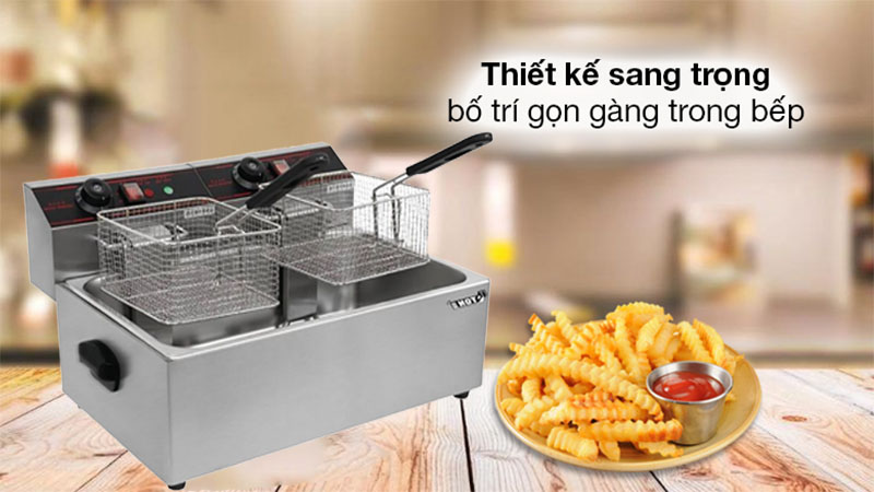 Bếp chiên nhúng điện đơn Eton ET-ZL1-12L - Hàng chính hãng