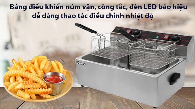 Bếp chiên nhúng điện đơn Eton ET-ZL1-12L - Hàng chính hãng