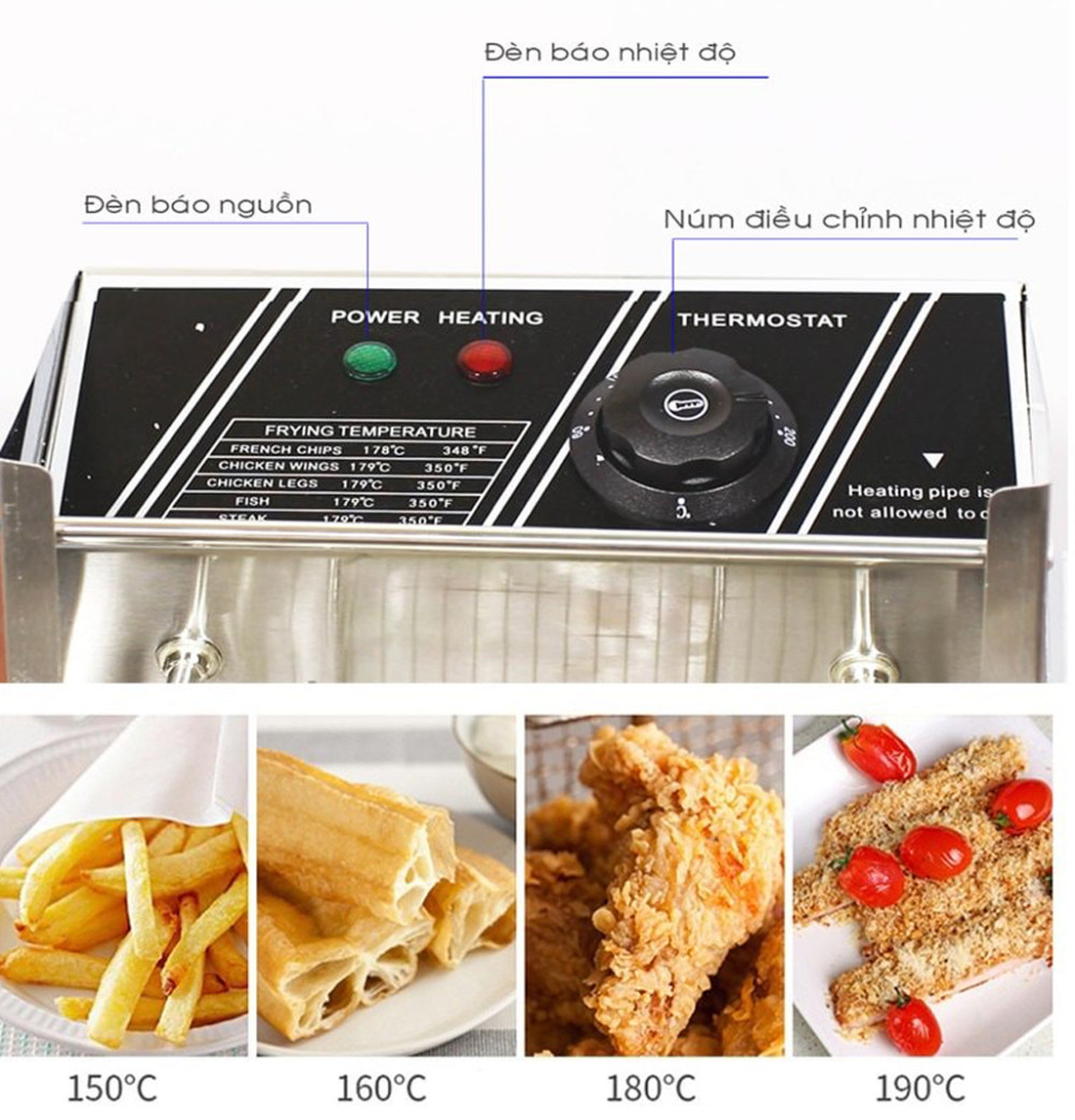 Bếp chiên nhúng điện đơn Goodfor KD-01 - Hàng chính hãng