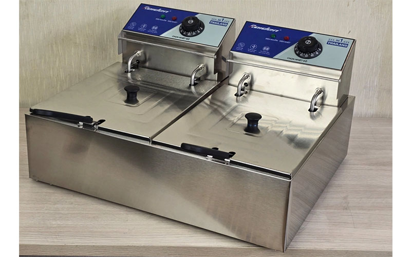 Bếp chiên nhúng điện đôi Raiden RD-1206 - Hàng chính hãng
