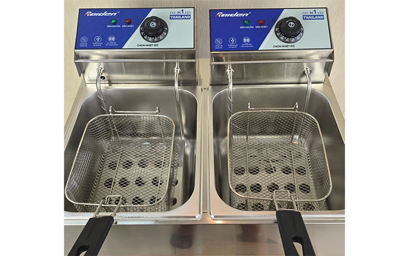Bếp chiên nhúng điện đôi Raiden RD-1206 - Hàng chính hãng