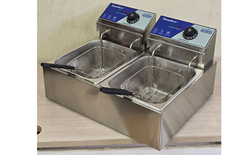 Bếp chiên nhúng điện đôi Raiden RD-1206 - Hàng chính hãng
