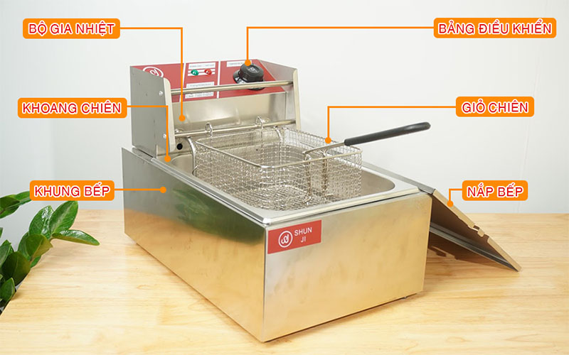 Bếp chiên nhúng điện đơn Shunji EH-81
